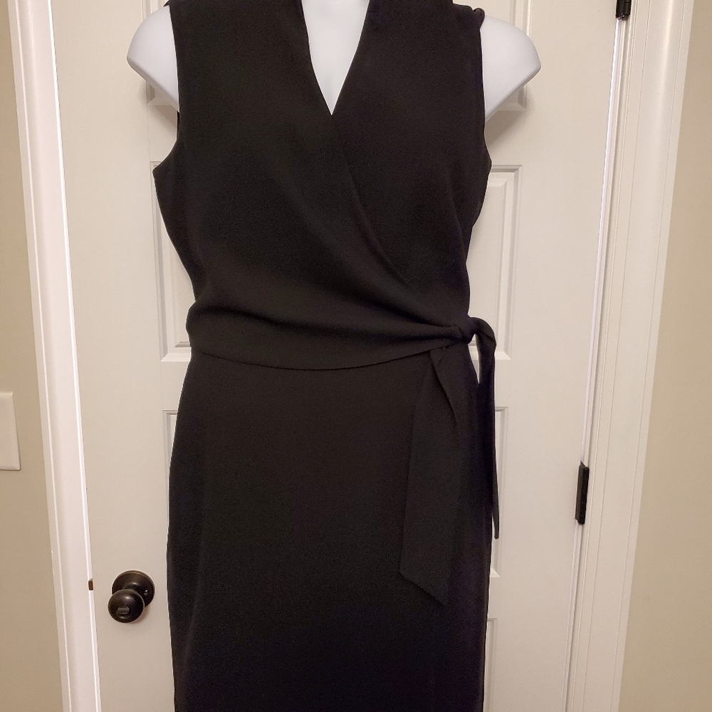 Elegant Black Wrap Dress
